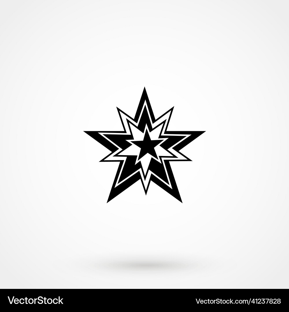 Explosion icon flat Royalty Free Vector Image - VectorStock
