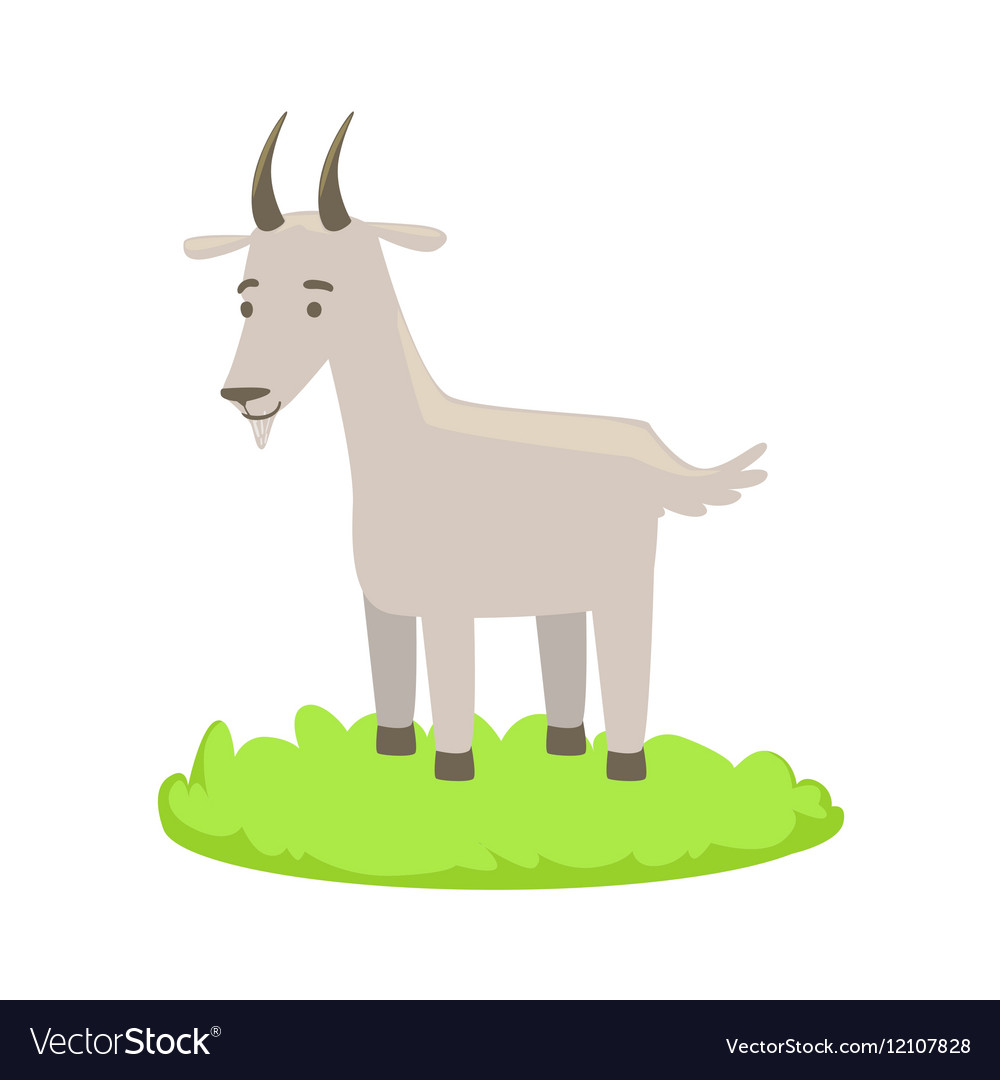 Goat farm animal cartoon farm related element Vector Image Goat farm animal cartoon farm related element Vector Image