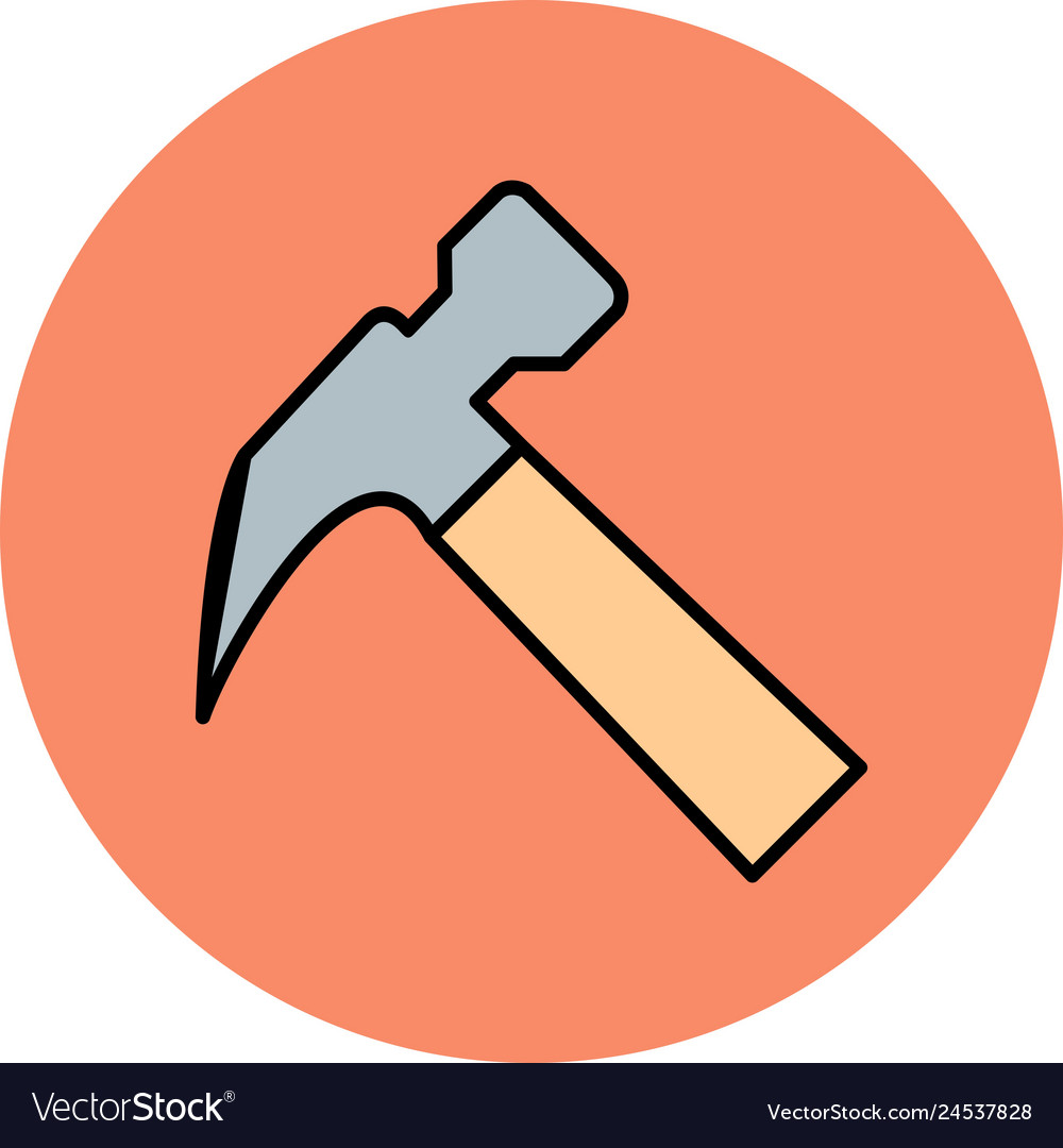 Hammer icon Royalty Free Vector Image - VectorStock