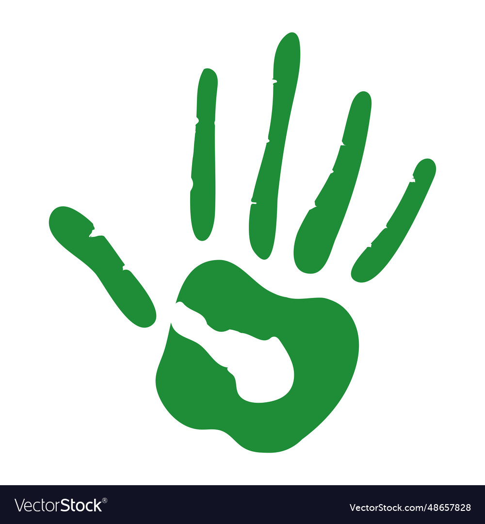 Handprint paint color design