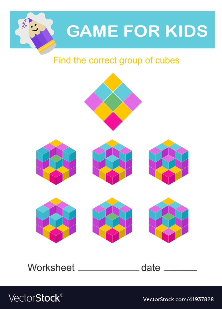 Logic Puzzle: Group the Cubes