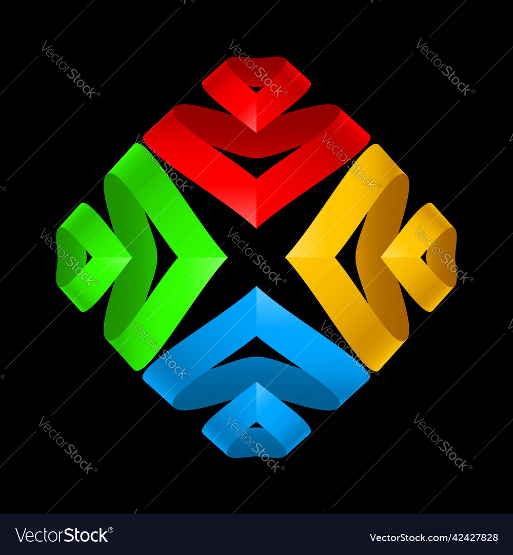 Origami element vector image Origami element
