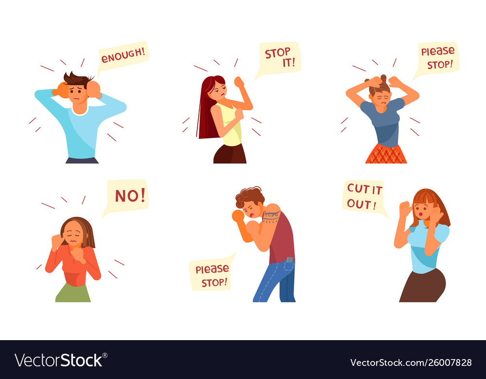 portraits-with-fear-and-anxiety-expressions-vector-image