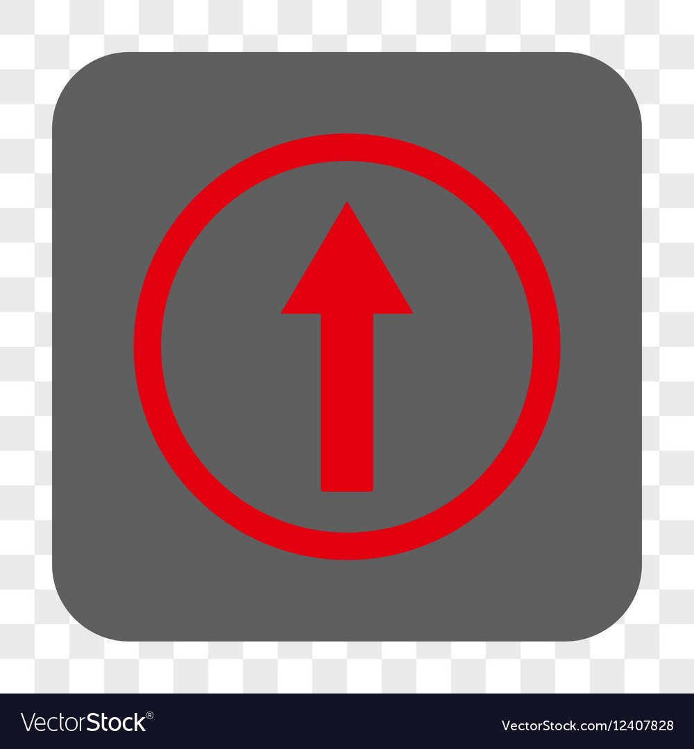 Up rounded arrow square button