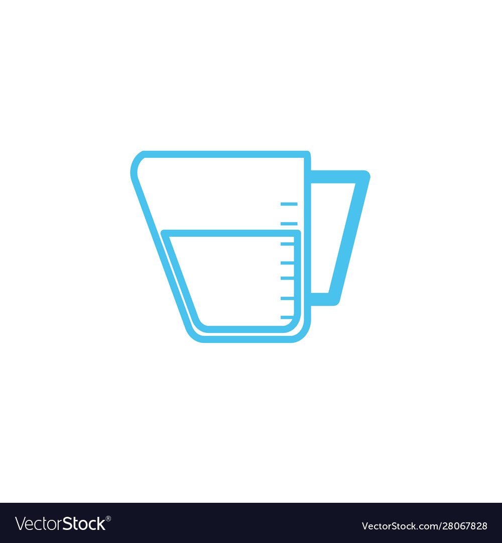 Water Cup Line Style Icon Royalty Free Vector Image 6190