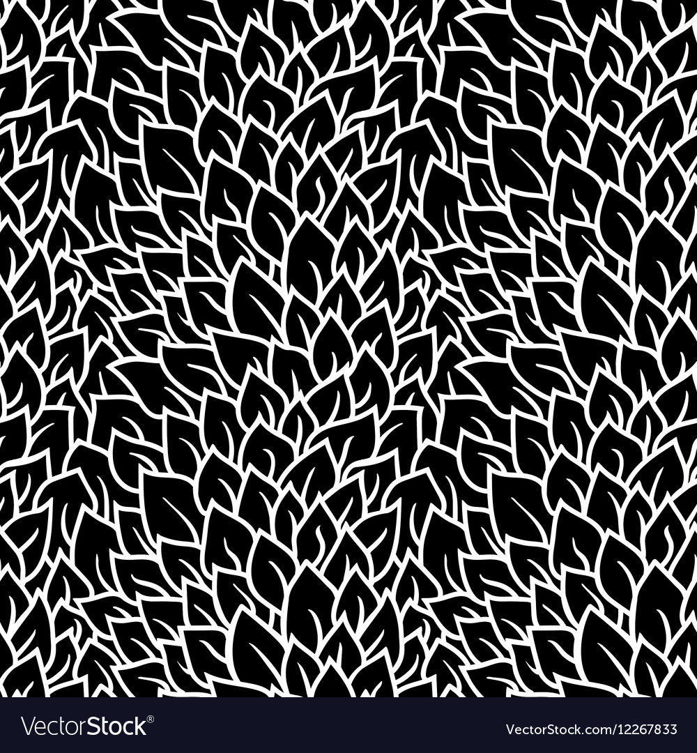 Black and white seamless pattern graphic ornament