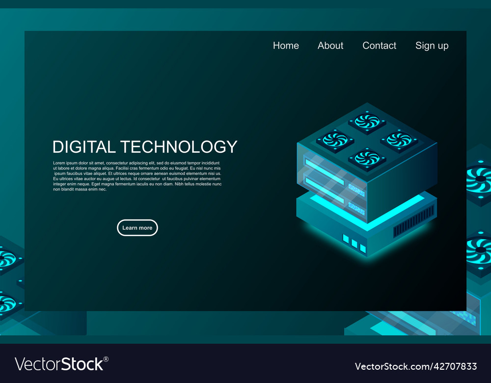 Concept of big data processing center machine