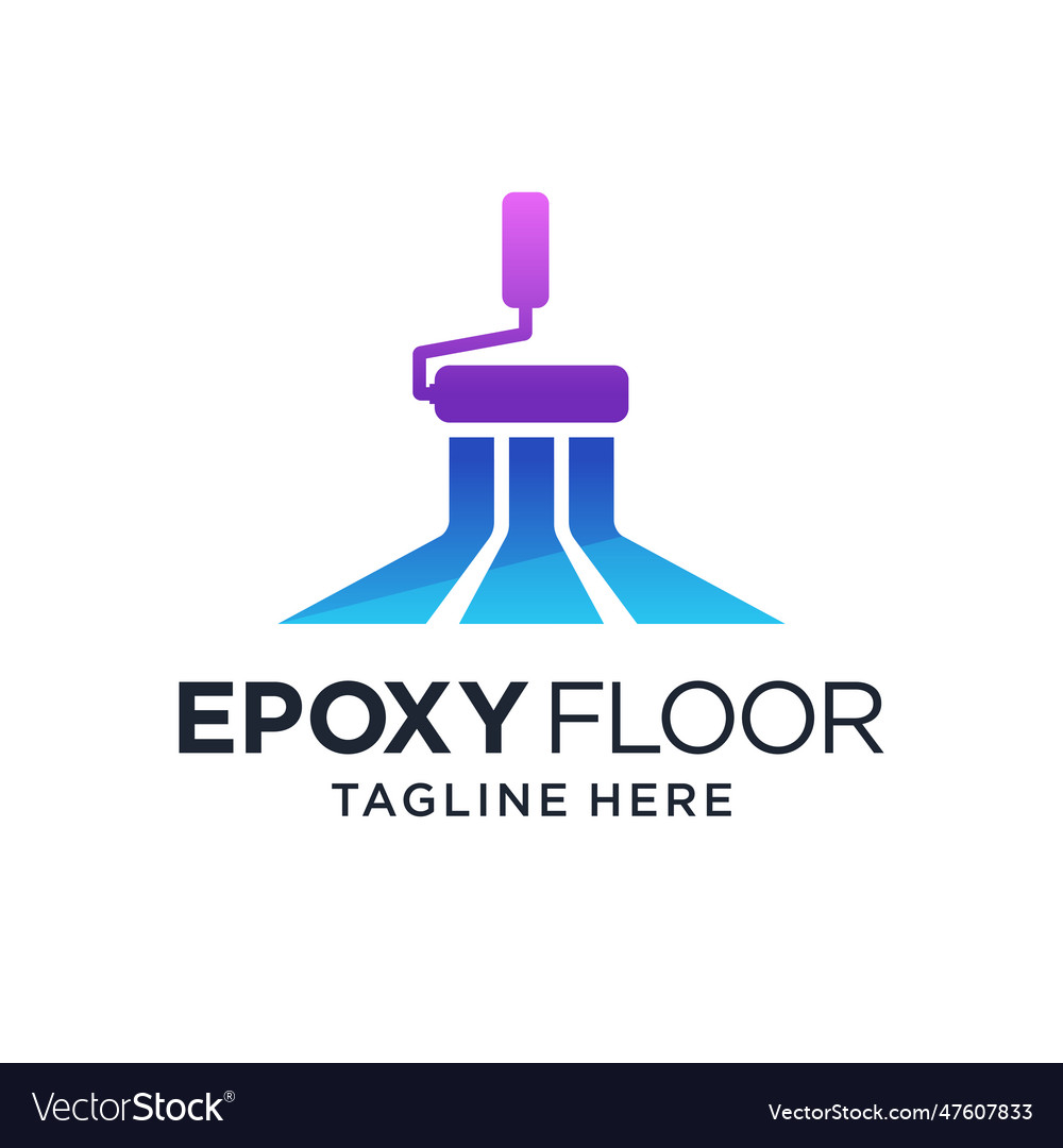 Epoxy Flooring Logo Template Royalty Free Vector Image