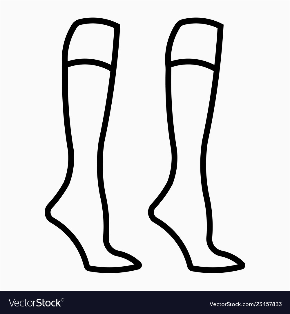Football socks icon Royalty Free Vector Image - VectorStock
