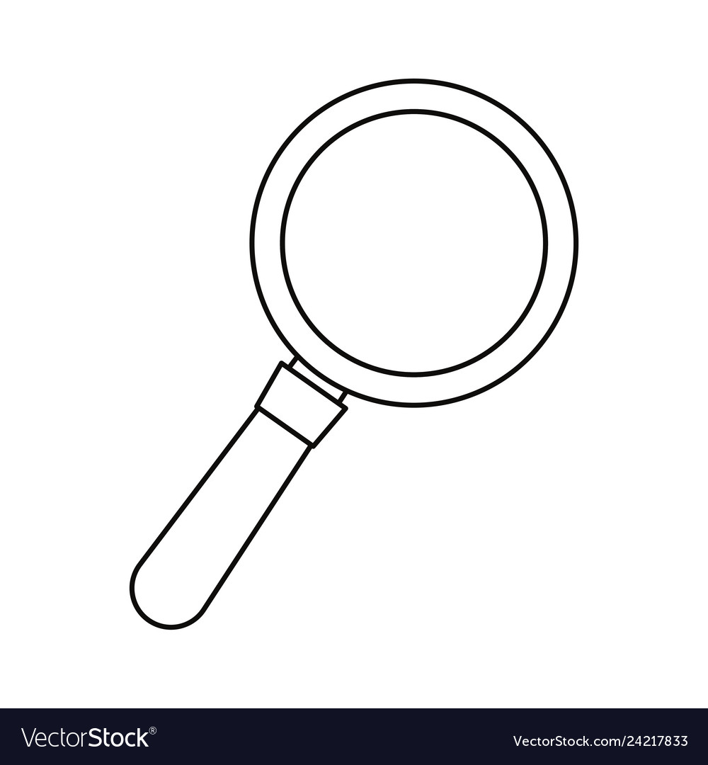 Magnifying glass search Royalty Free Vector Image