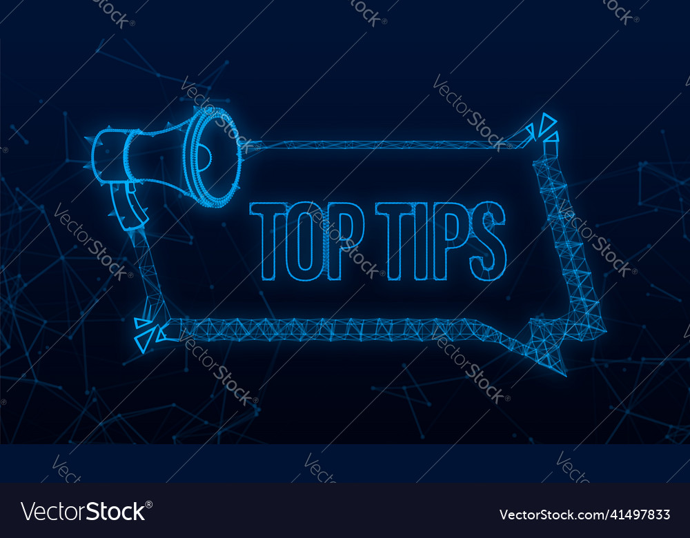 Megaphone banner - top tips plexus icon
