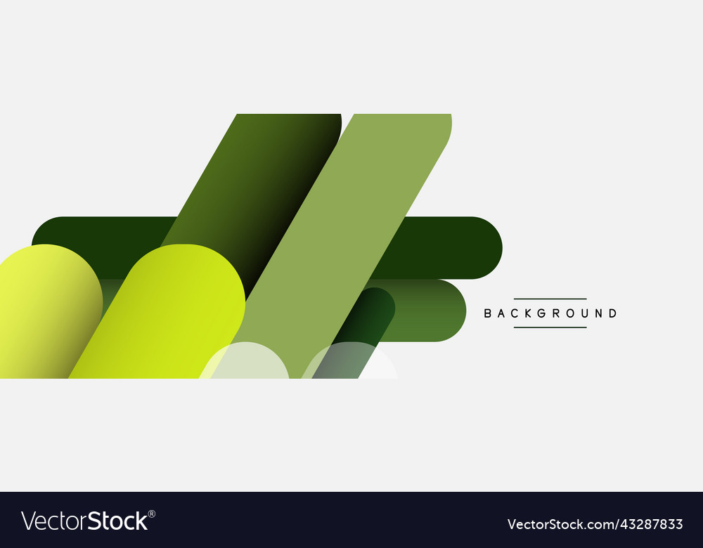 Overlapping round shapes and lines background vector image Overlapping round shapes and lines background