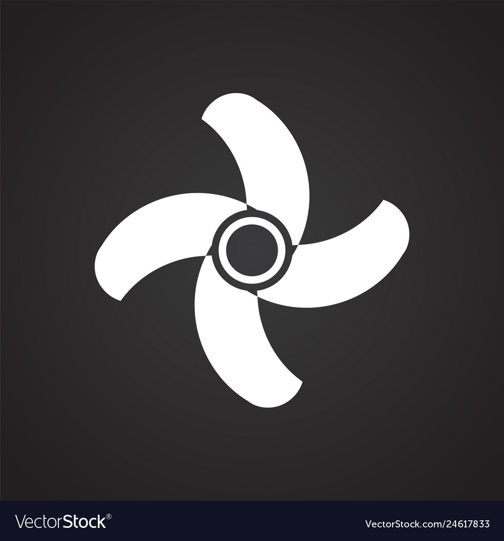 Propeller icon on background for graphic and web vector image Propeller icon on background for graphic and web