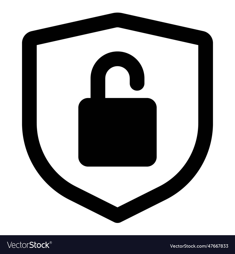 Security lock opened a warning indication