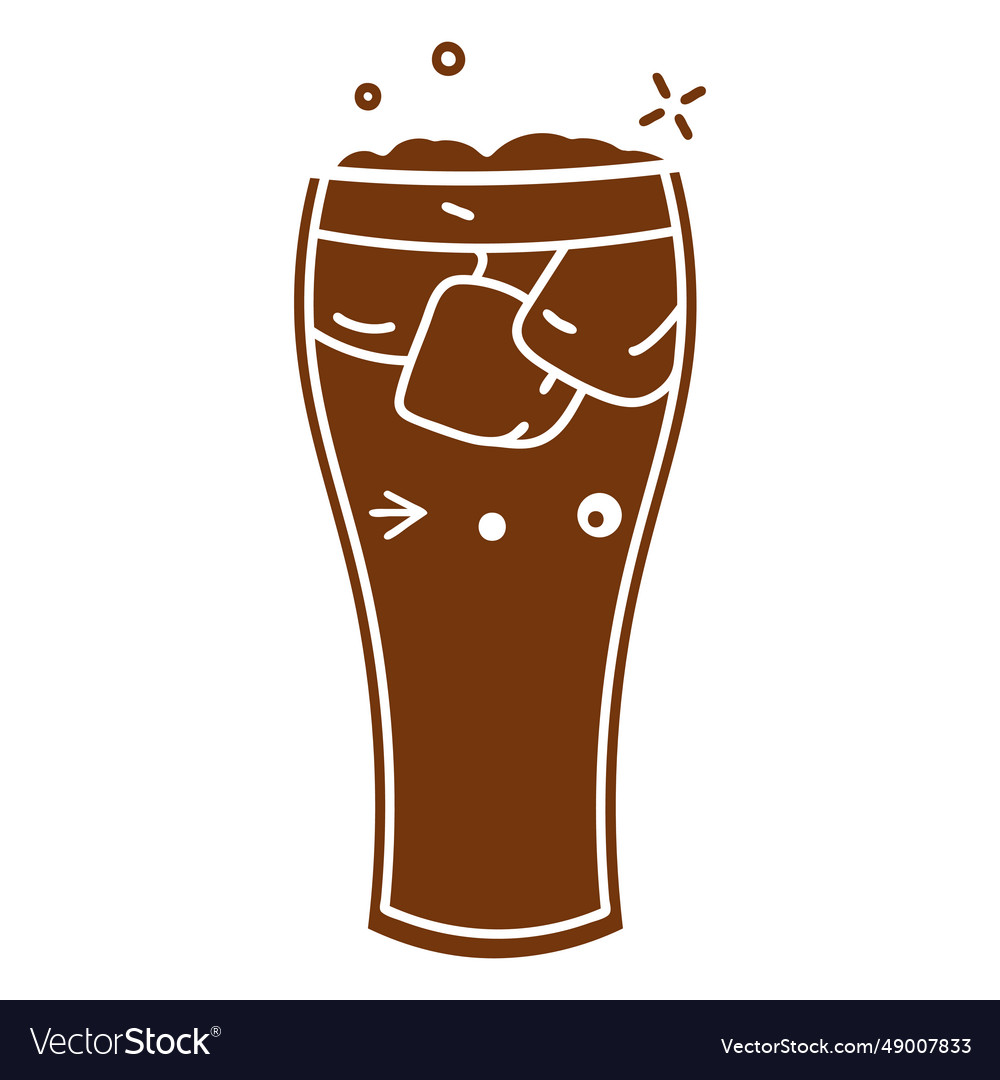 Soda cut out Royalty Free Vector Image - VectorStock