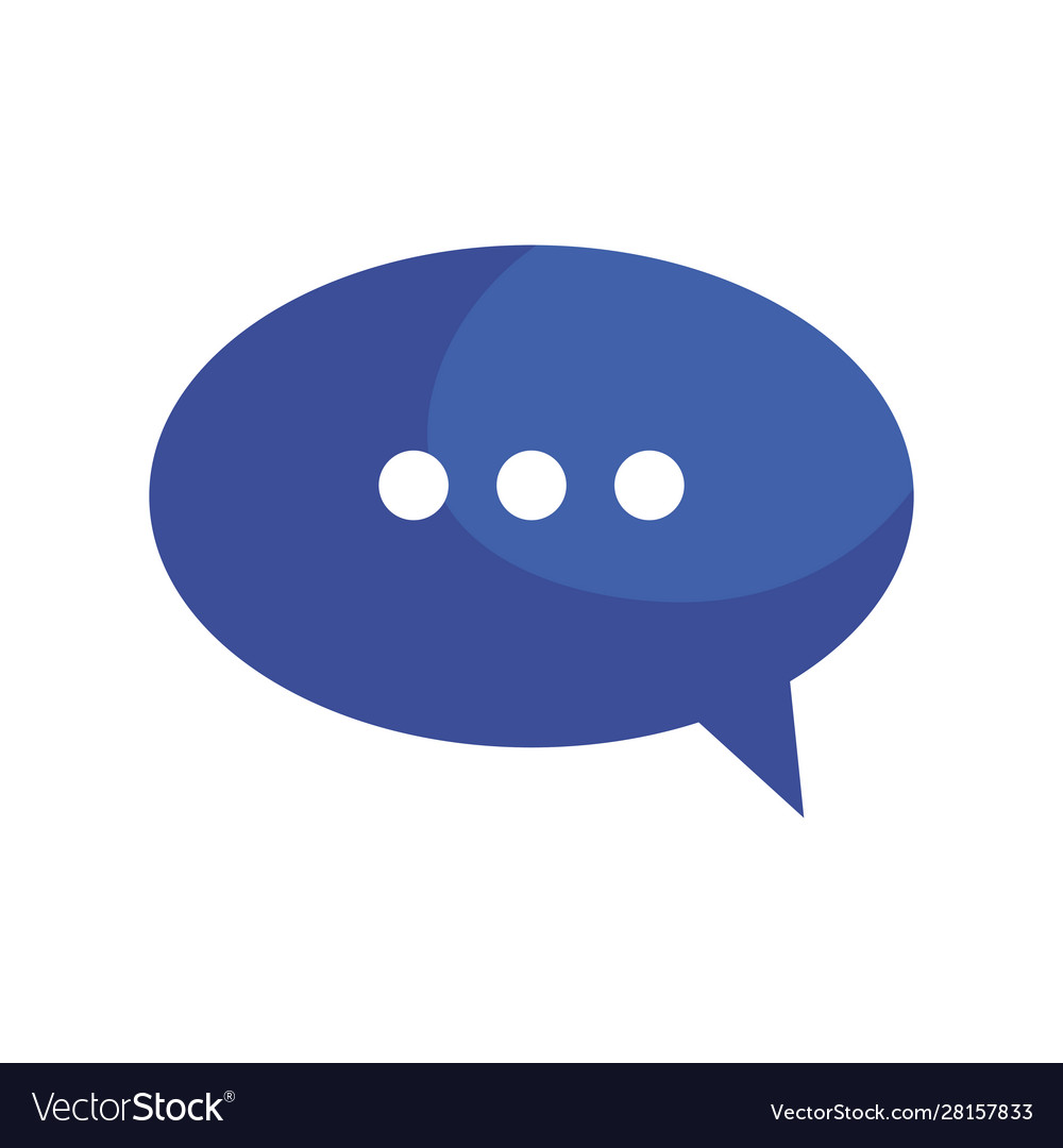 Speech bubble symbol isolated icon