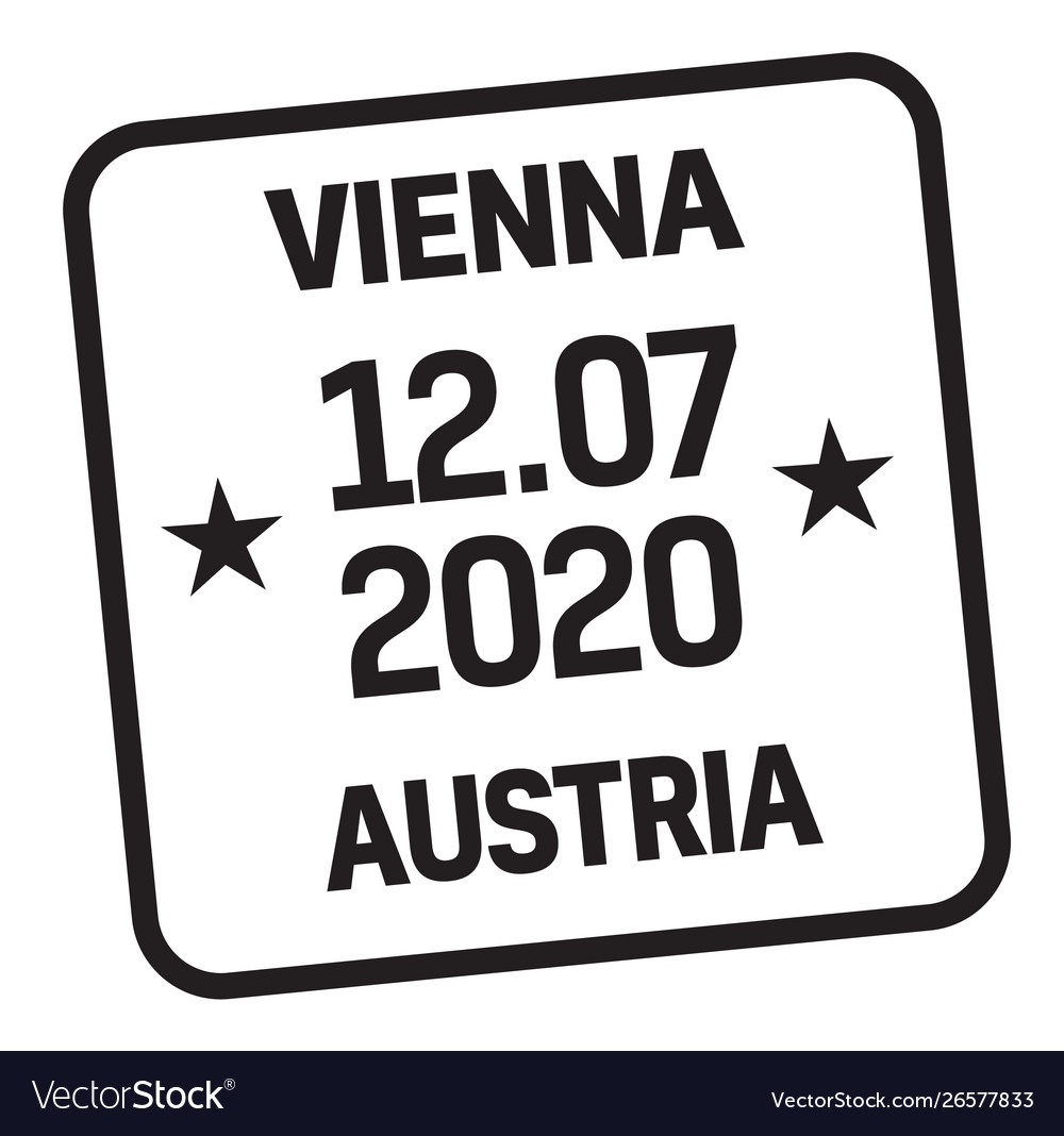 Vienna austria mail delivery stamp