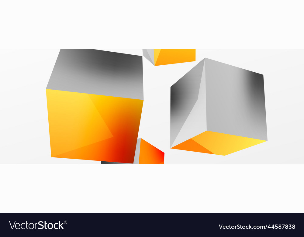 3d cubes abstract background composition vector image 3d cubes abstract background composition