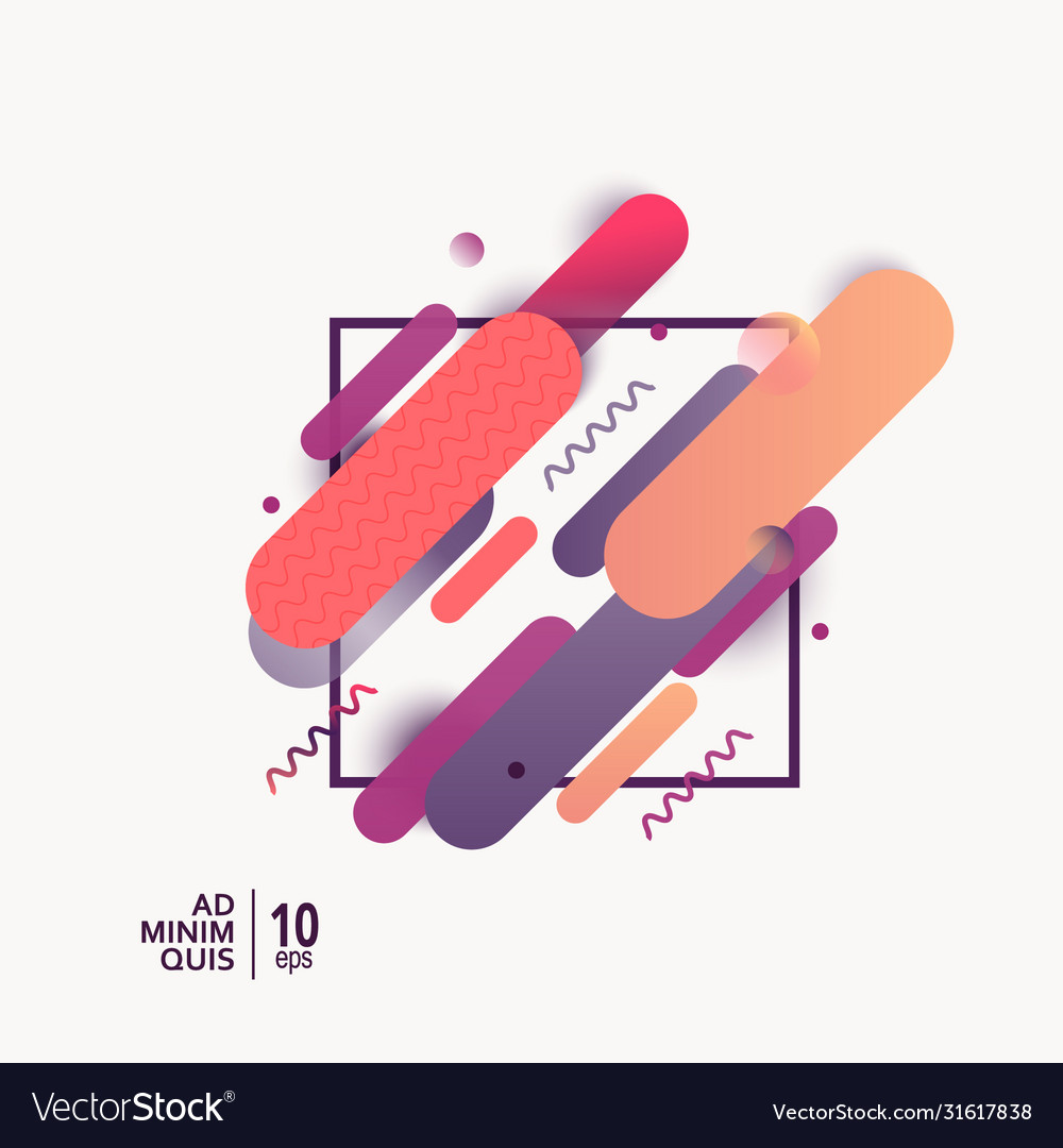 Dynamic composition made vector image Dynamic composition made