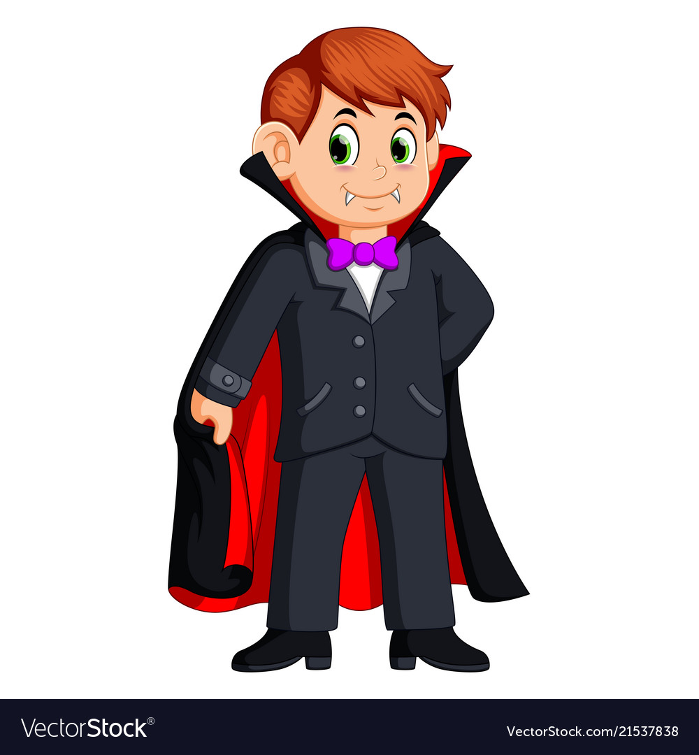 Cartoon vampire character Royalty Free Vector Image