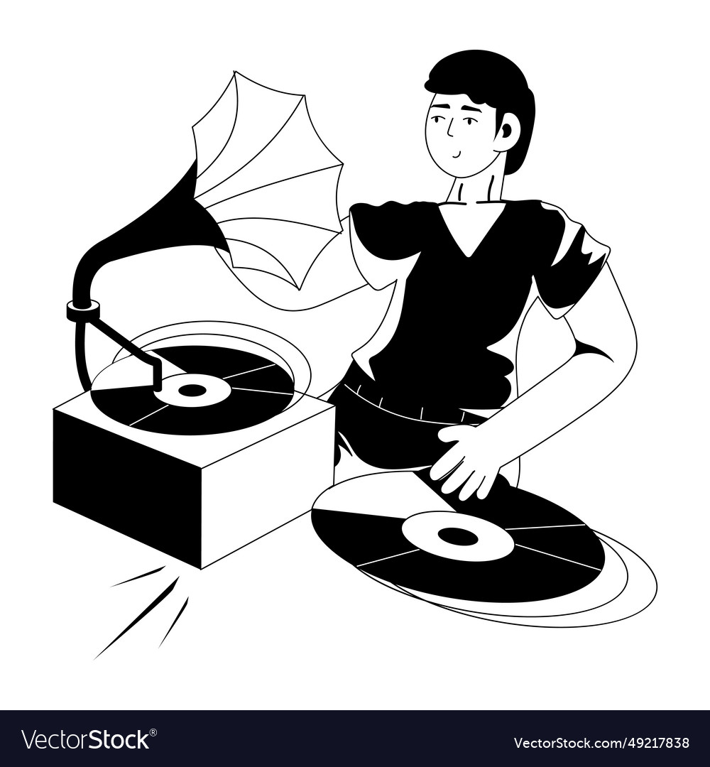 Gramophone Royalty Free Vector Image - VectorStock