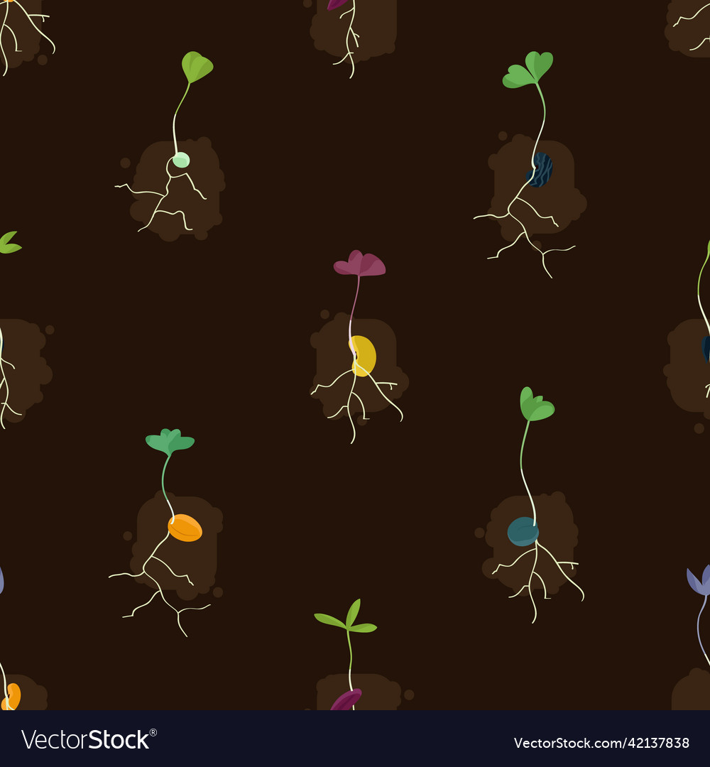 Growing seeds background