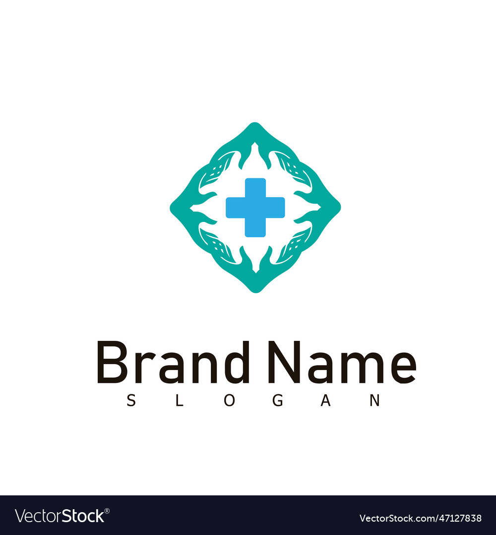 Health logo doctor medical hospital Royalty Free Vector