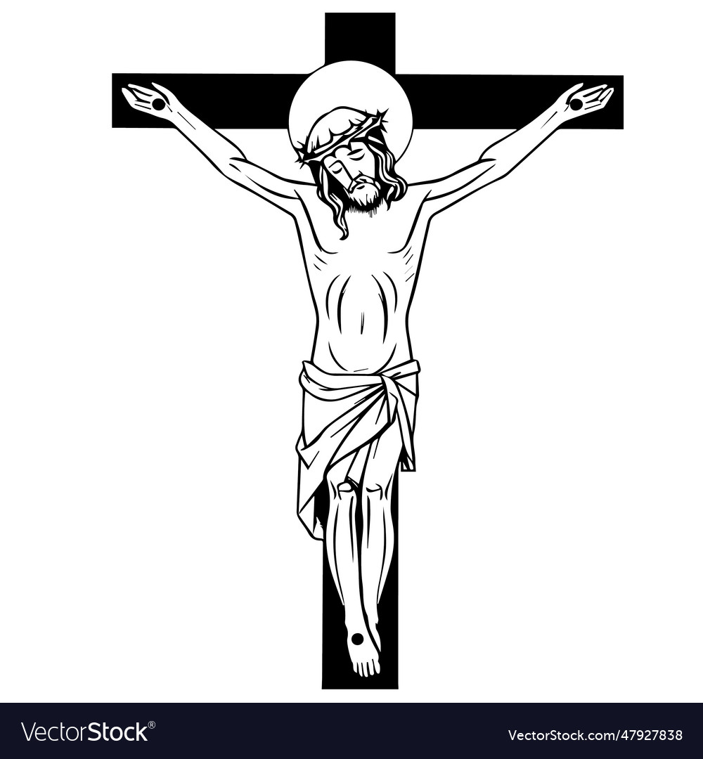 Jesus christ savior messiah son of god Royalty Free Vector