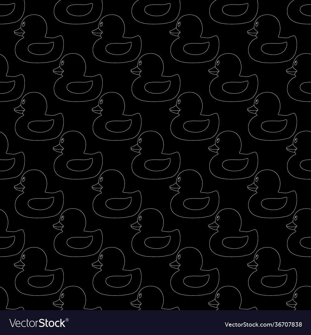 Simple cute ducks seamless pattern Vector Image Simple cute ducks seamless pattern