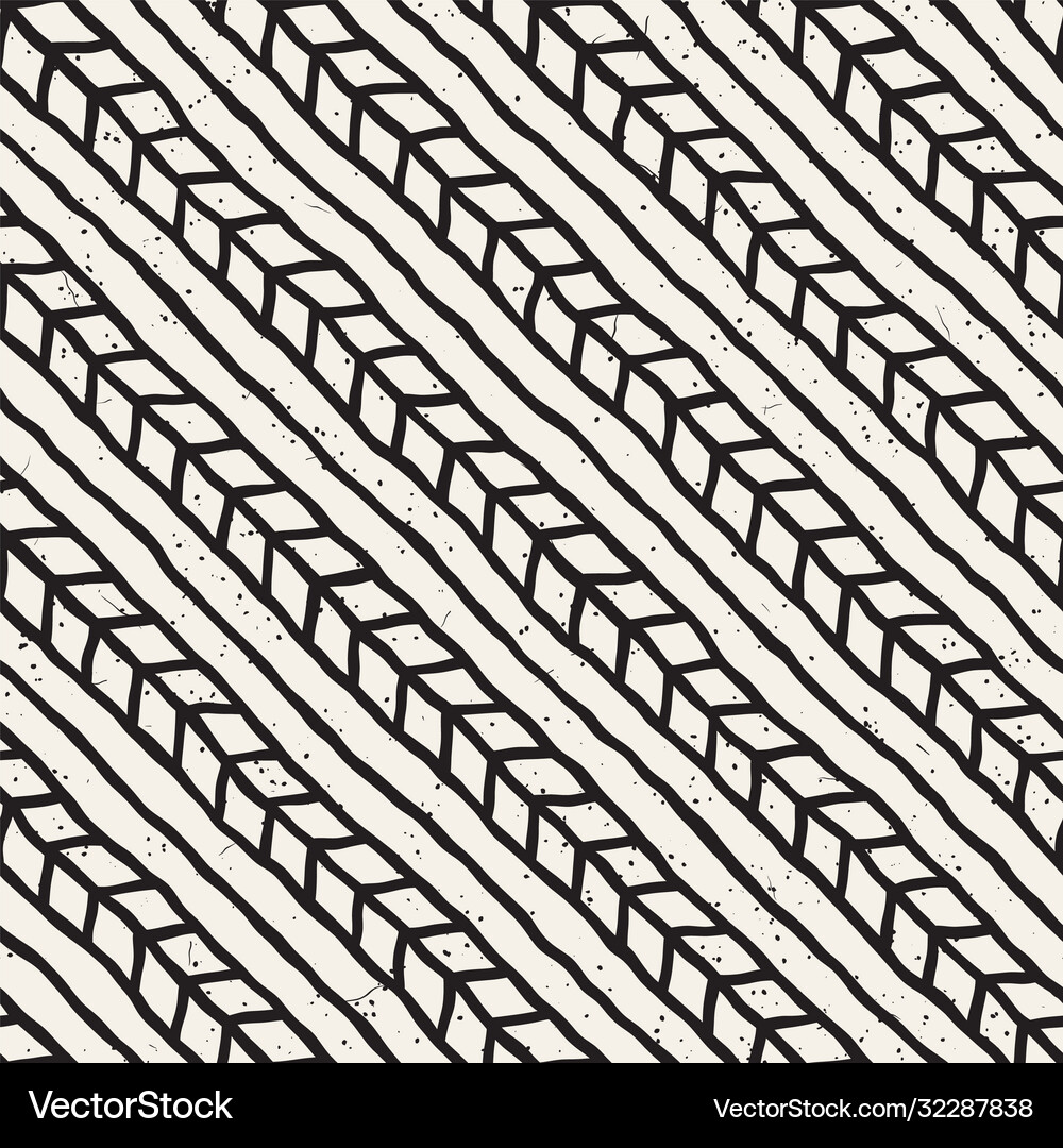 Simple ink geometric pattern monochrome black Vector Image