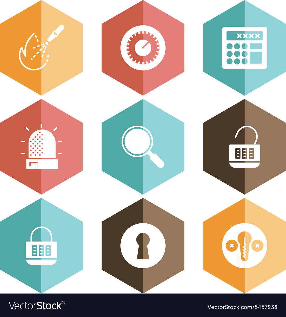 Solid icons security lock