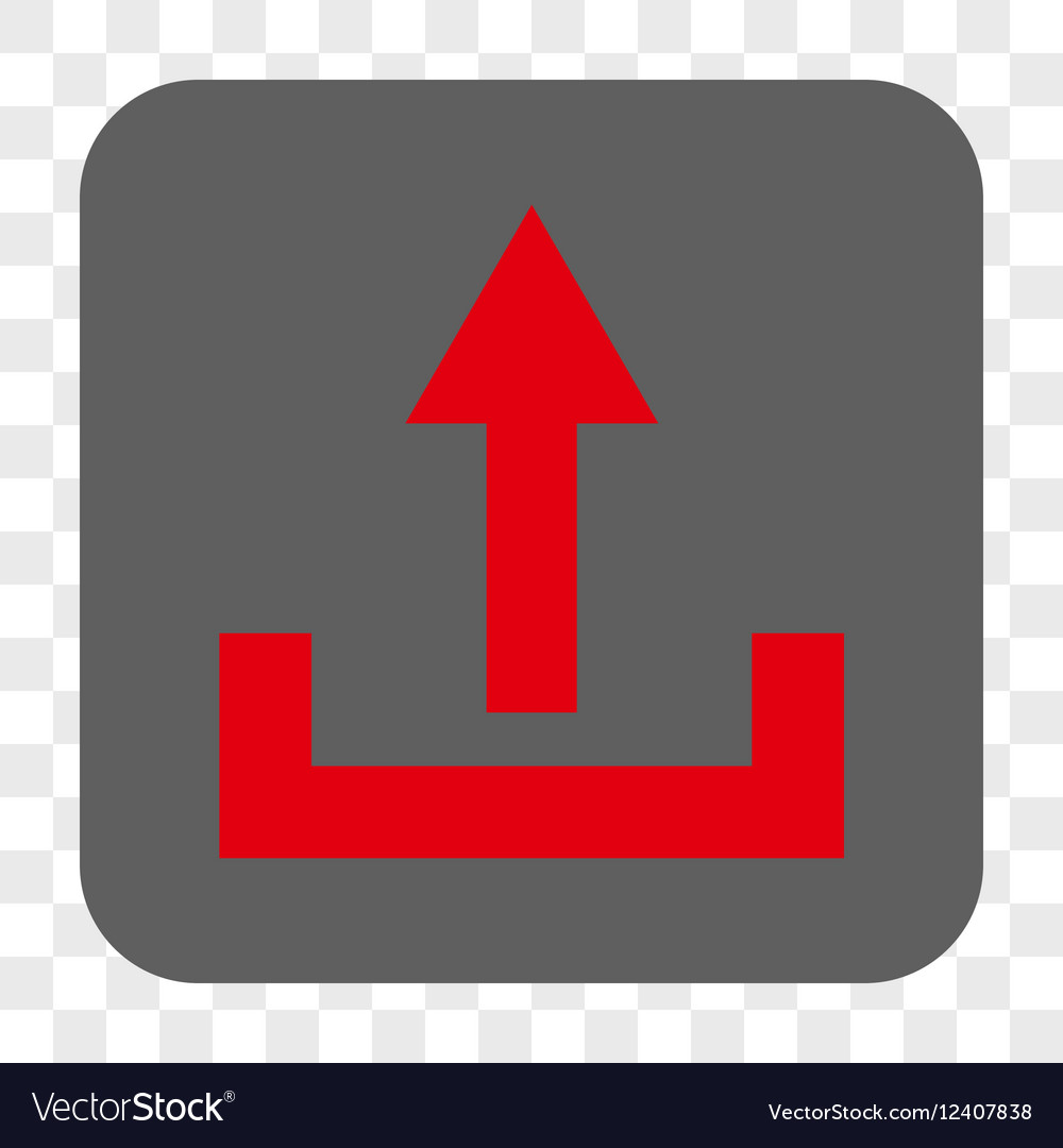Upload rounded square button