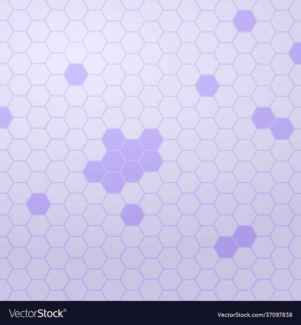 Violet hexagon shapes abstract square background vector image Violet hexagon shapes abstract square background