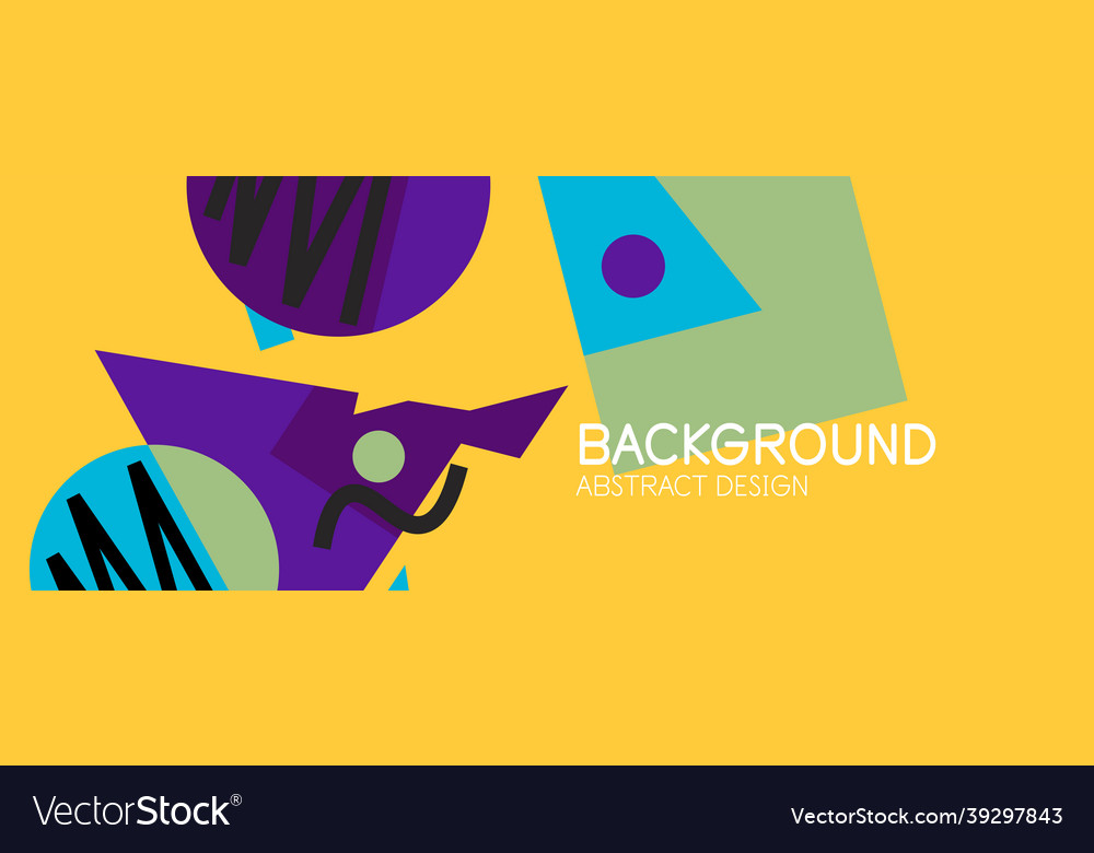 Abstract background with blocks lines geometric vector image Abstract background with blocks lines geometric