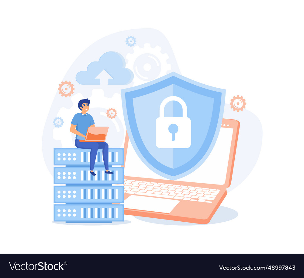 Database security phishing hacker attack concept