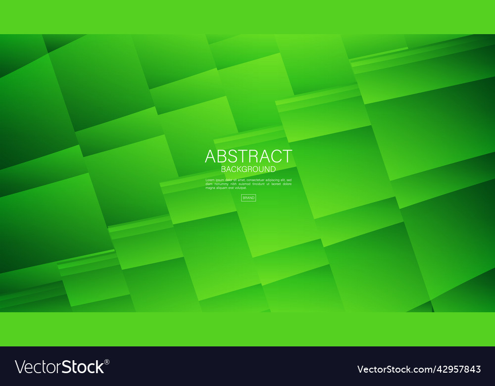 Green Abstract Square Pattern