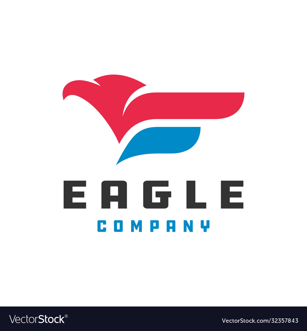 Modern eagle logo design vector image Modern eagle logo design