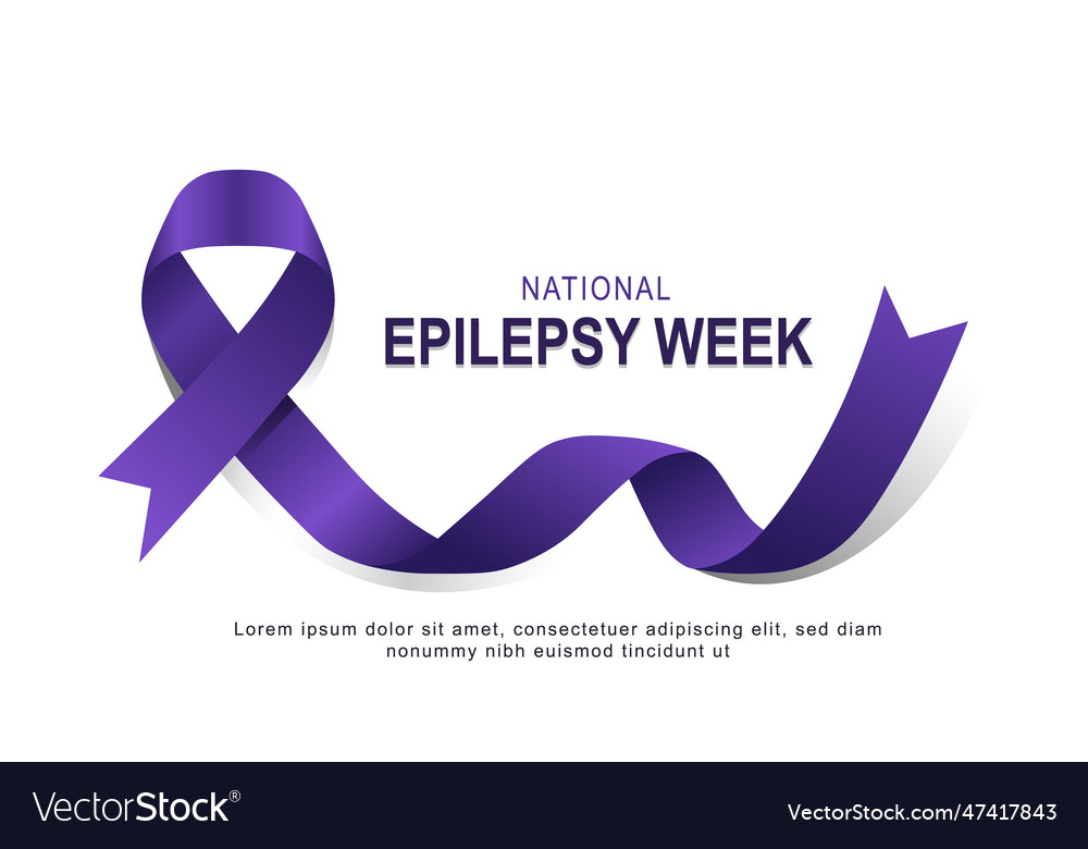 National epilepsy week background Royalty Free Vector Image