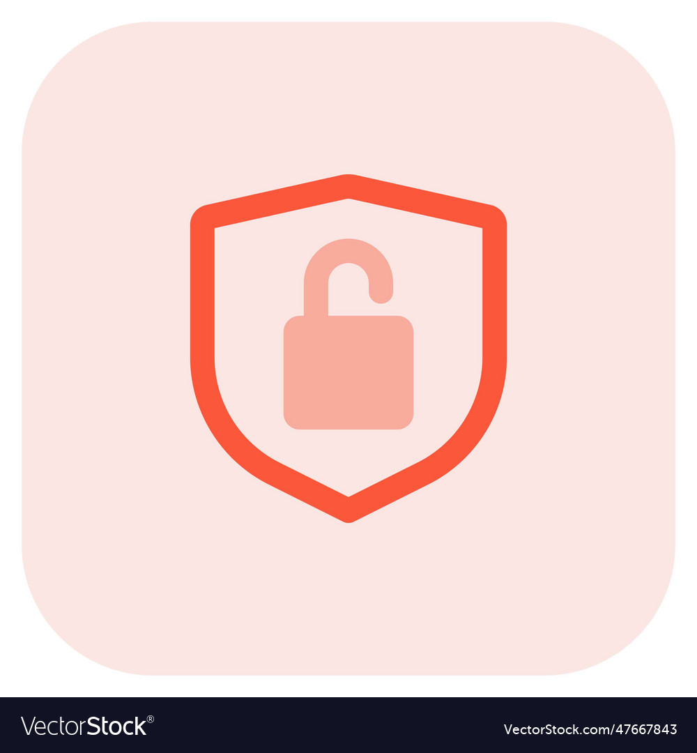 Security lock opened a warning indication