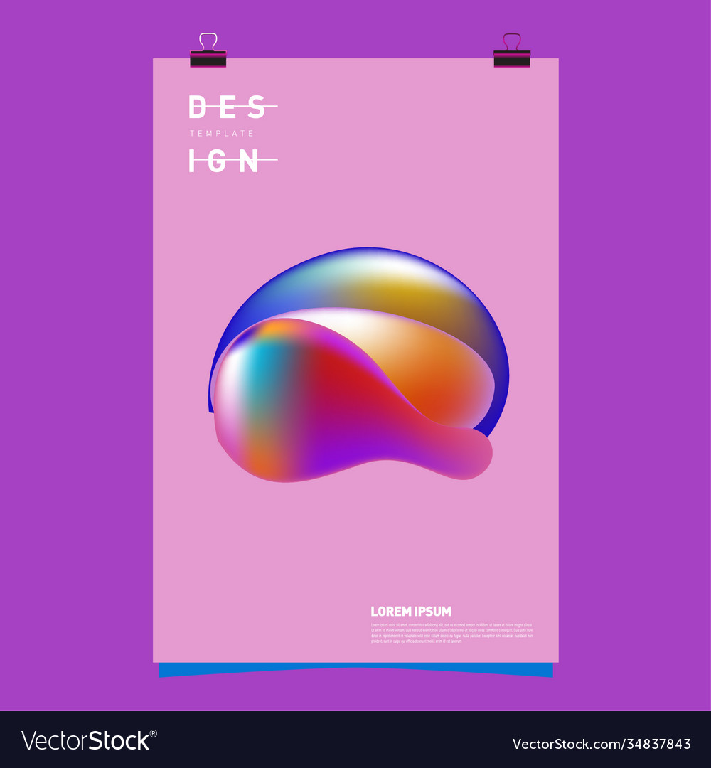 Simple abstract colorful fluid background