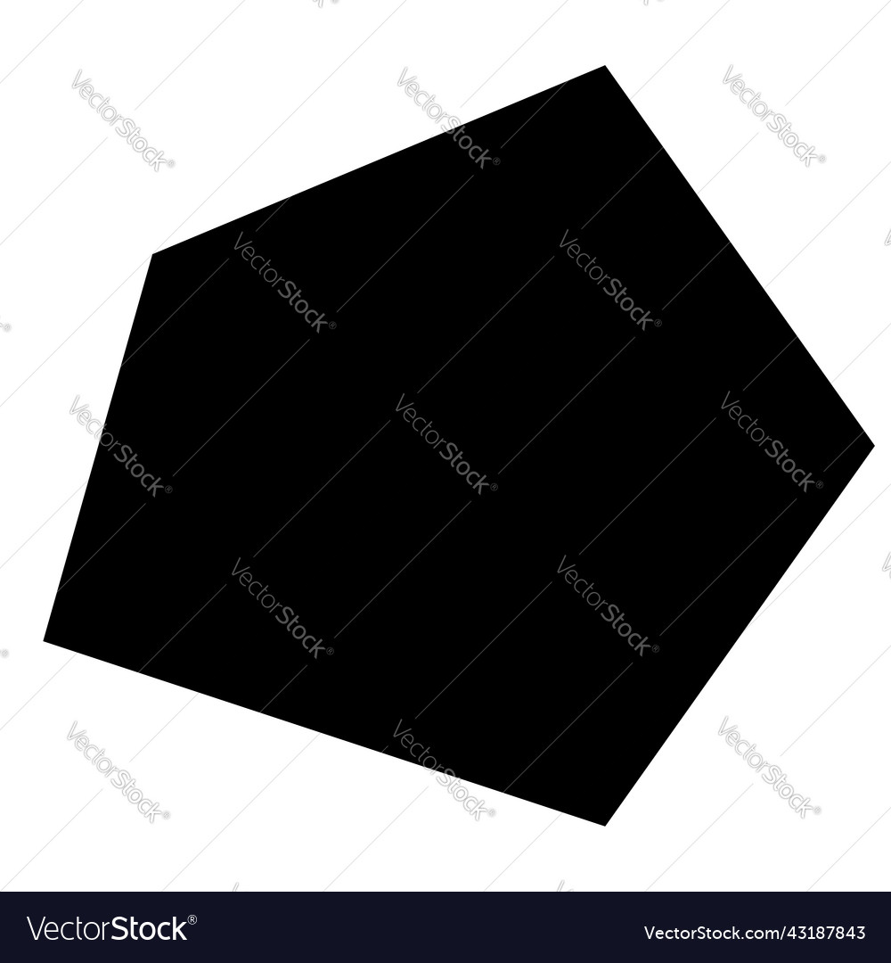 Simple basic polygon shape elements vector image Simple basic polygon shape elements