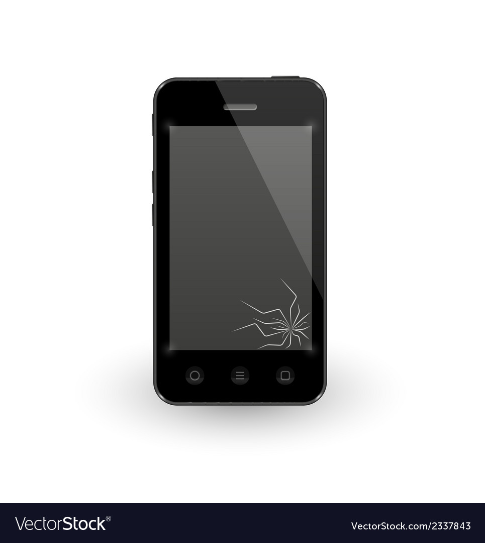 Smartphone with broken display