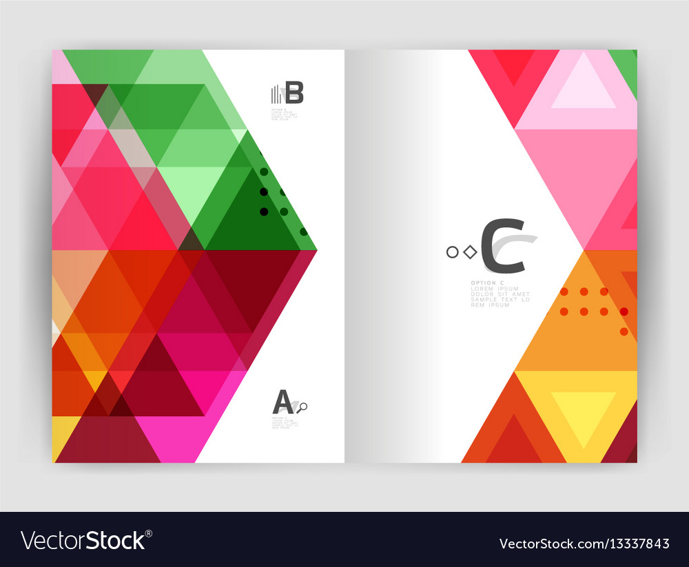 Triangle print template