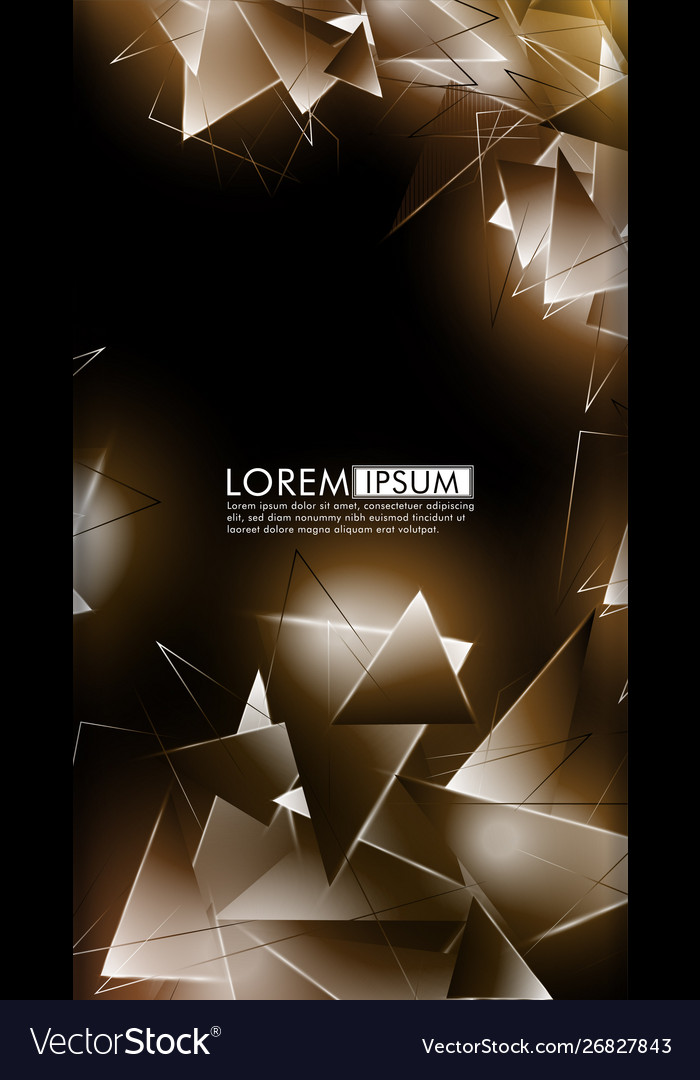 Vertical triangle background abstract composition Vector Image Vertical triangle background abstract composition