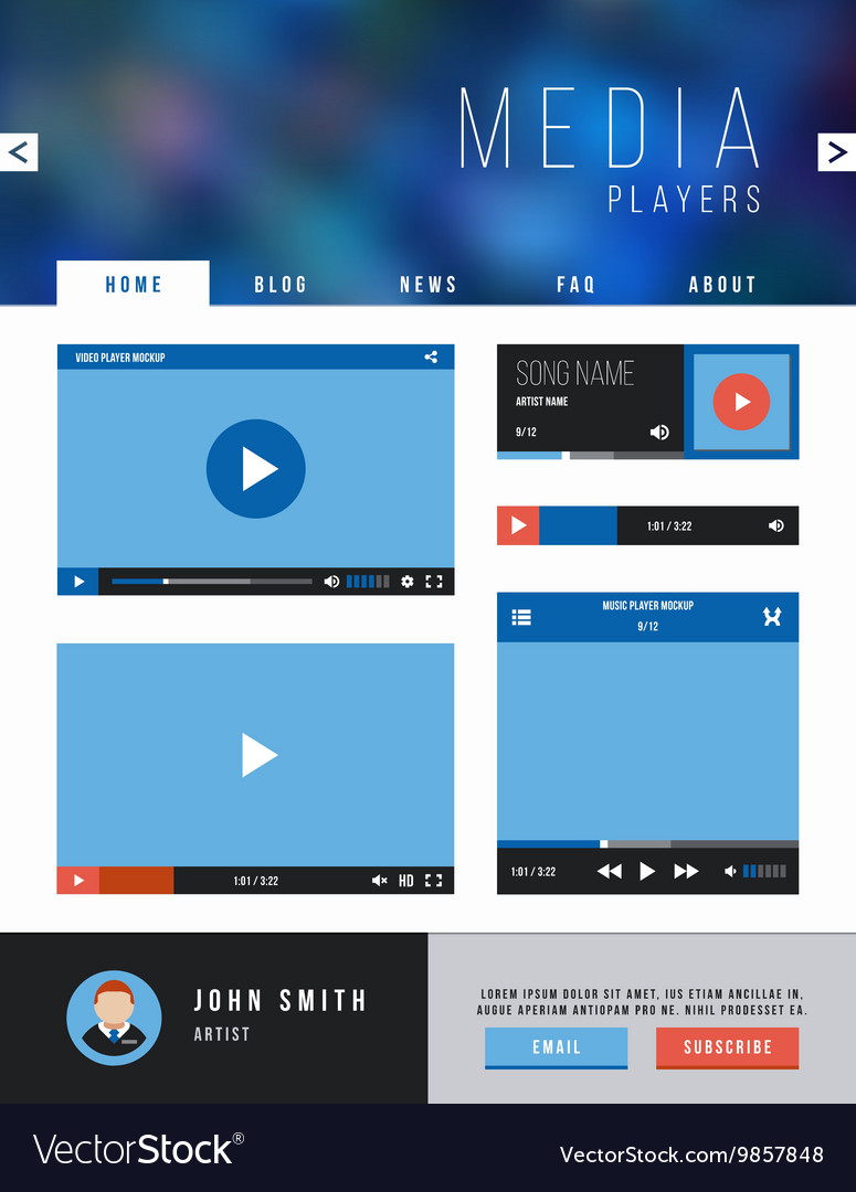 Video ui что это. Navigation Template. Video Player interface. Рамки вектор для ютуба.