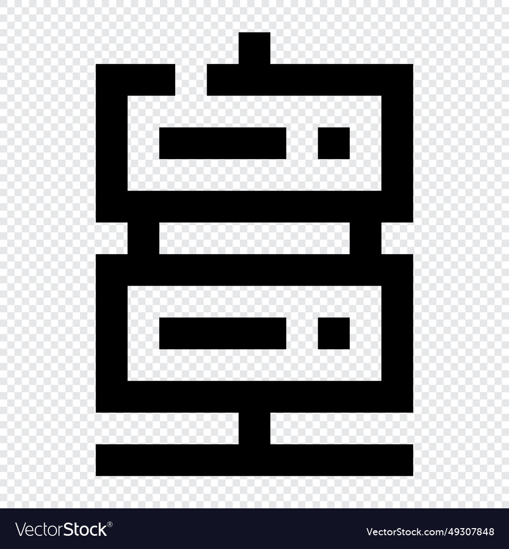 Database icon internet technology concept Vector Image Database icon internet technology concept