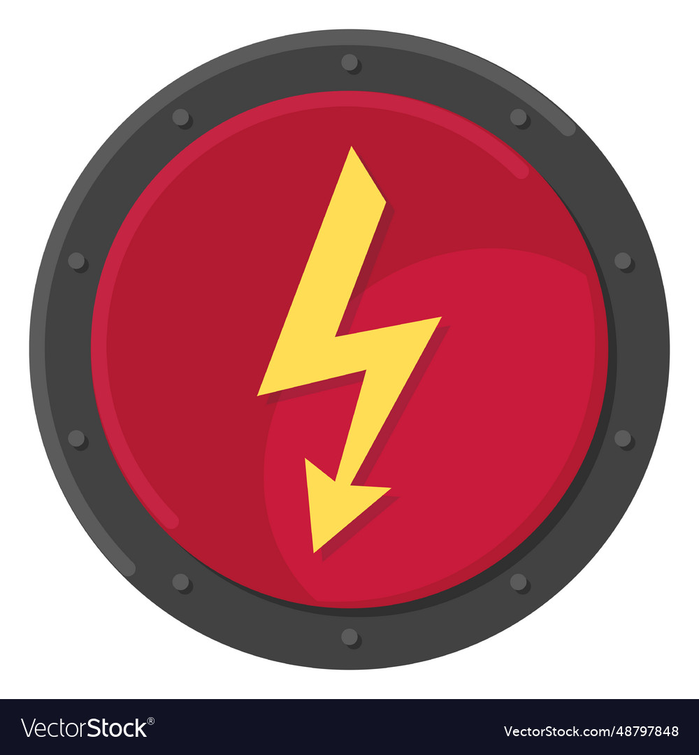 Electric metal symbol color Royalty Free Vector Image