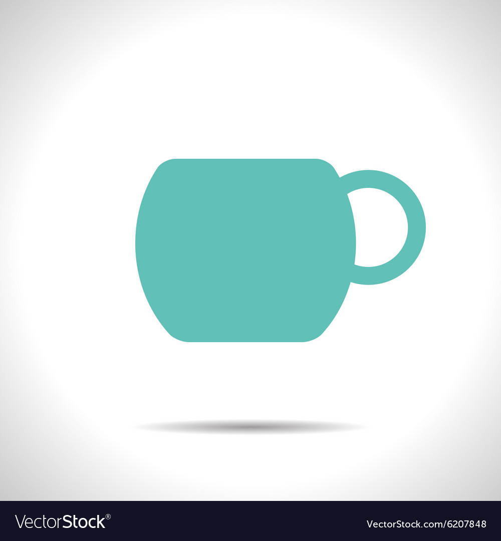 Flat color cups on shelf set