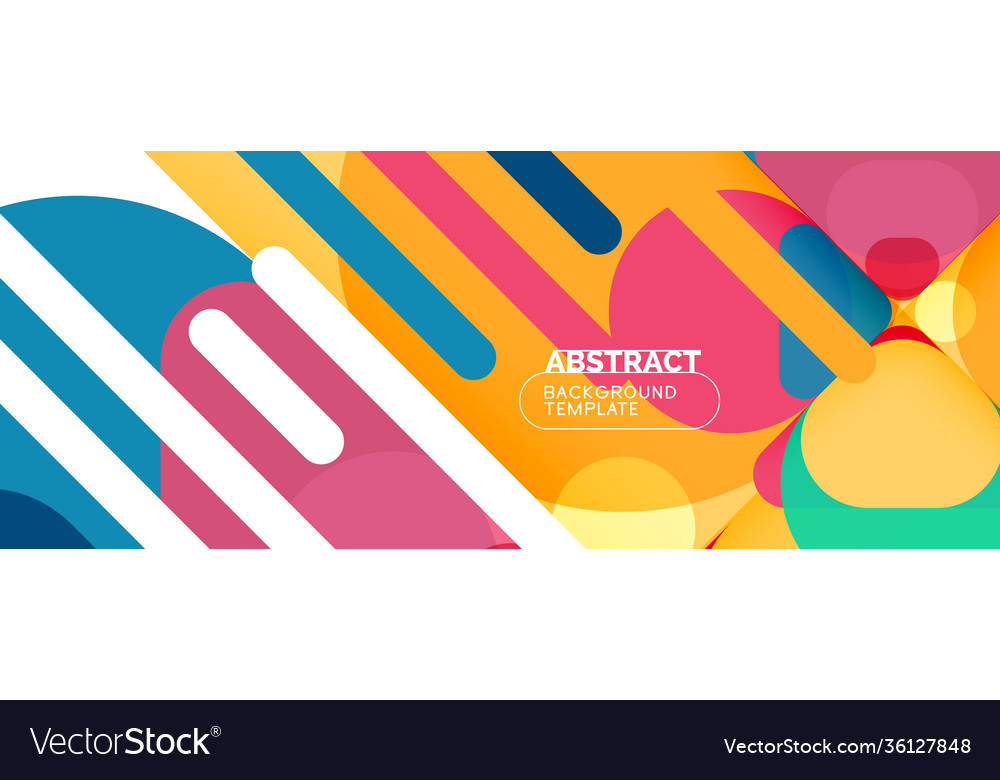 Flat geometric round shapes and dynamic lines