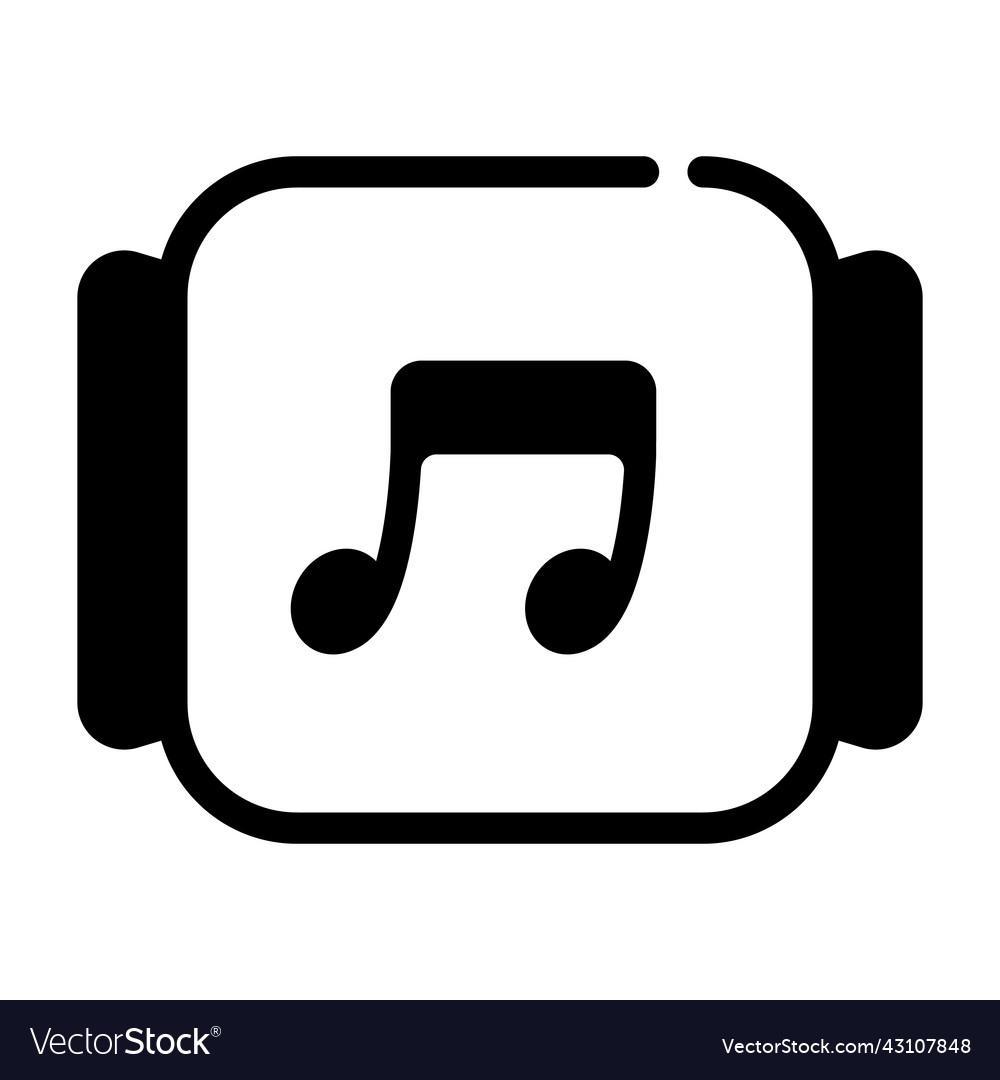 Music empty state single isolated icon with solid